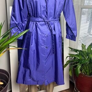 80s Purple Trench Coat